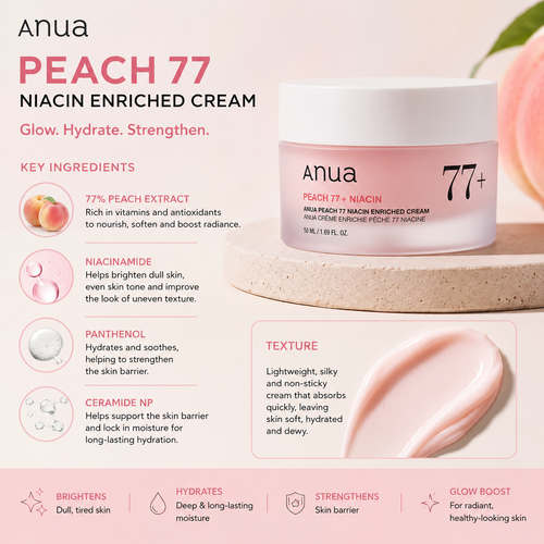 Anua Peach 77 Niacin Enriched Cream 50ml