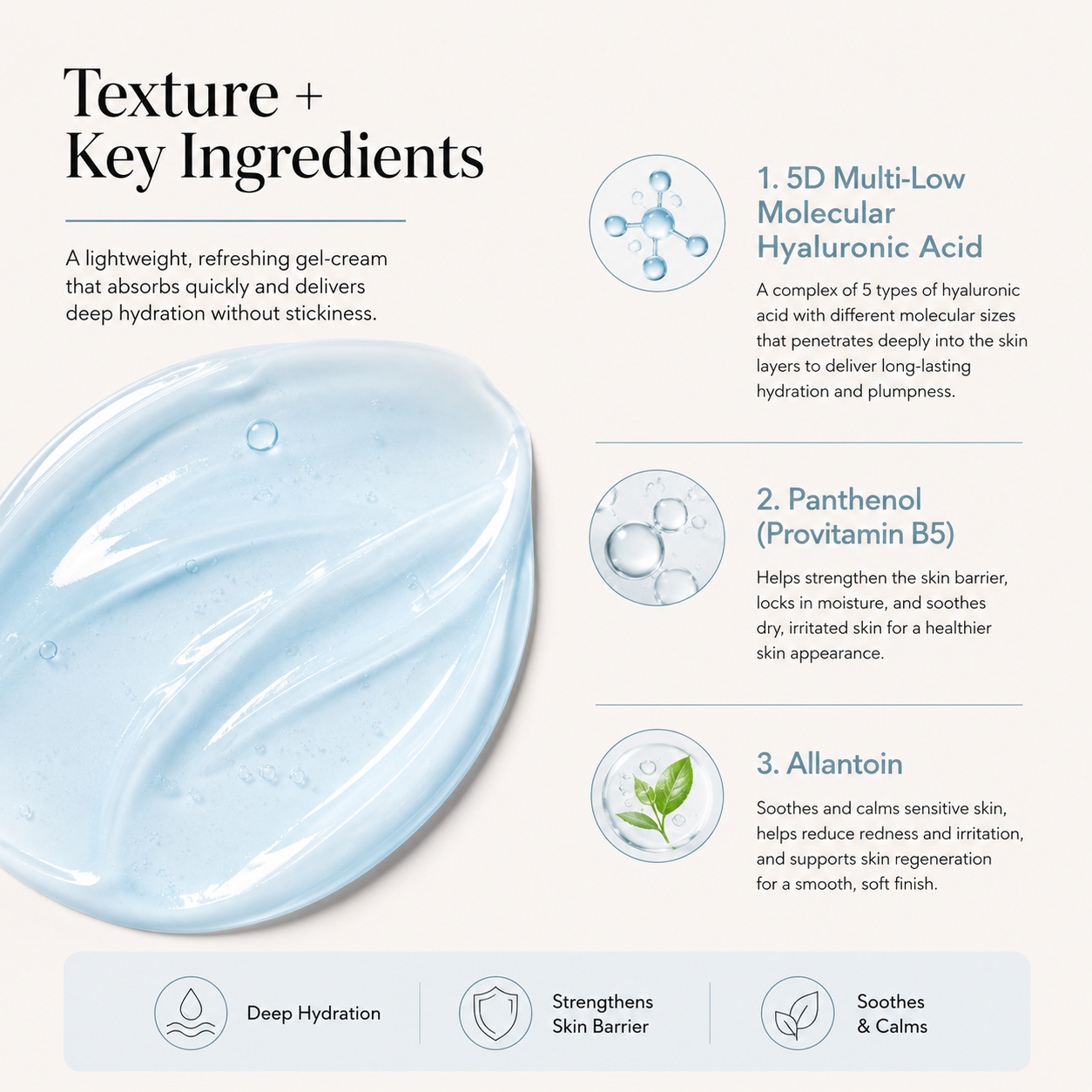 Torriden Dive-In Low Molecular Hyaluronic Acid Soothing Cream Tube 100ml